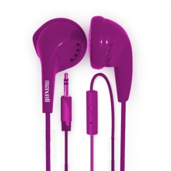  Audífonos EB-MIC, Alámbrico, 1 Metro, 3.5mm, Violeta