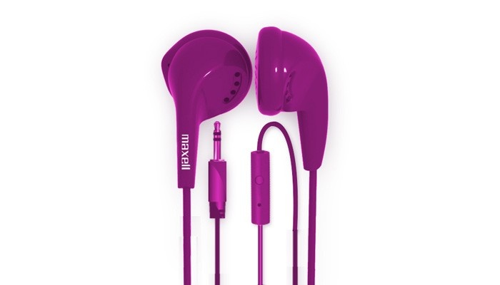  Audífonos EB-MIC, Alámbrico, 1 Metro, 3.5mm, Violeta