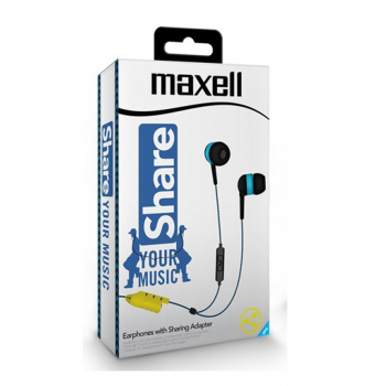 AUDIFONO MAXELL EB-SHARE C/MIC AZUL