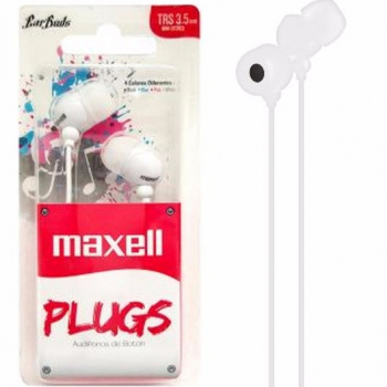 AUDIFONO MAXELL PLUGS BCO       