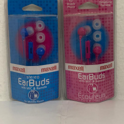 AUDIFONO MAXELL BUDS MIC Y CONTROL ROSA    