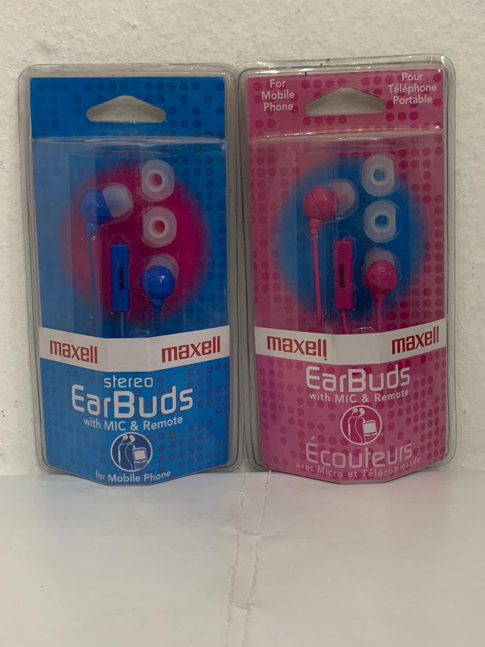 AUDIFONO MAXELL BUDS MIC Y CONTROL ROSA    